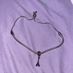 Pandora Silver Eiffel Tower Necklace